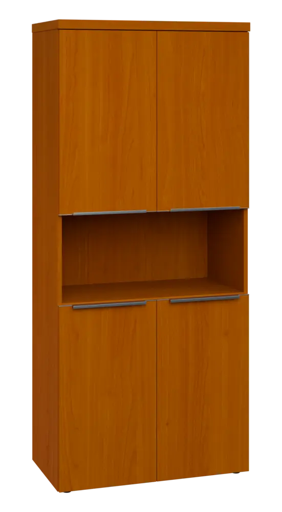 SIN 5 - 84DN kancelářská skříň, 4-dveřová/nika, 1820x800x400, třešeň šumavská